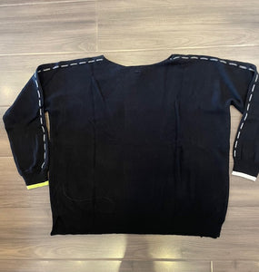 Zaket & Plover - Threaded Star Sweater - Black
