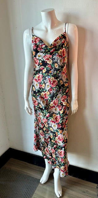 Lavender Brown - Sienna Midi Dress - Black/Red