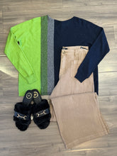 Load image into Gallery viewer, Zaket &amp; Plover - Vertical Line Sweater - Dark Denim