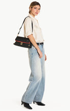 Load image into Gallery viewer, Hammitt Beverly Medium - Black Red Zip Brushed Gold