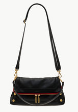 Load image into Gallery viewer, Hammitt Beverly Medium - Black Red Zip Brushed Gold