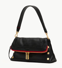 Load image into Gallery viewer, Hammitt Beverly Medium - Black Red Zip Brushed Gold