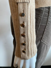 Load image into Gallery viewer, J Society - Suede Shoulder Patch Sweater - Wheat