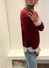 Load image into Gallery viewer, J. Society- Crew Neck Twofer- Bordeaux