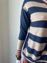 Load image into Gallery viewer, Zaket &amp; Plover - Crazy Stripe Sweater - Denim