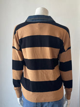 Load image into Gallery viewer, J Society - Denim Collar Polo - Camel/Black