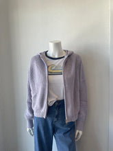 Load image into Gallery viewer, Stitches and Stripes Winfrey Hoodie Sweater - Lilac