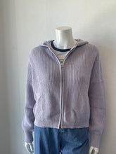 Load image into Gallery viewer, Stitches and Stripes Winfrey Hoodie Sweater - Lilac