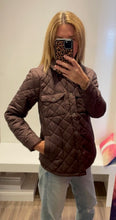 Load image into Gallery viewer, J. Society - Nylon Quilted Shirt Jacket - Chocolate Brown