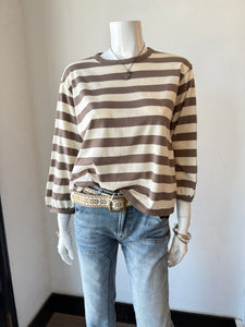 Velvet- Edora 3/4 Sleeve Top- Mocha