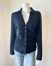 Load image into Gallery viewer, Mila Button Down Shirt - Navy