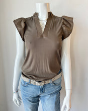 Load image into Gallery viewer, Melissa Nepton - Celine Sleveless Top -Dark Khaki