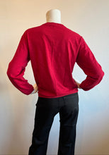 Load image into Gallery viewer, Elliott Lauren - Banded Long Sleeve - Garnet