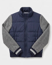 Load image into Gallery viewer, J Society -Varsity Bomber Jacket - Navy