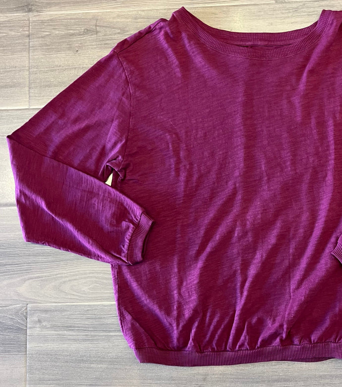 Elliott Lauren - Banded Long Sleeve - Malbec