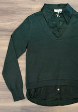 Load image into Gallery viewer, J Society -2Fer Washed Rayon Sweater - Pine