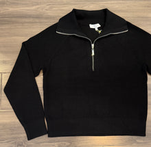 Load image into Gallery viewer, J Society -1/4 Zip Sweater - Black