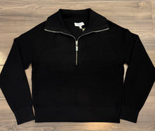 Load image into Gallery viewer, J Society -1/4 Zip Sweater - Black