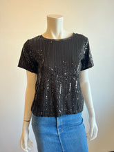 Load image into Gallery viewer, Sanctuary - Sequin Perfect Tee - Black