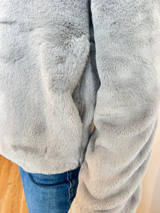 Sanctuary - Lux Fur Coat - Silver Fox