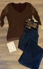 Load image into Gallery viewer, Viereck - Tamar Mesh Top - Brown Dot