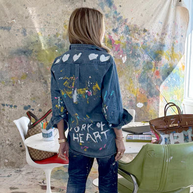 Kerri Rosenthal - Mia Studio Shirt - True Denim