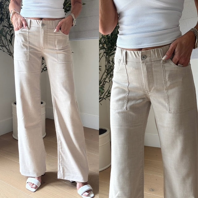 Flog - Christi Style Pants - Beige