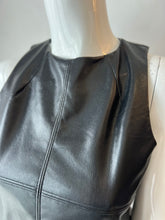 Load image into Gallery viewer, Melissa Nepton - Mirena Faux Leather Tank - Black