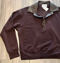 Load image into Gallery viewer, Fifteen Twenty - Rachel Contrast Collar Top - Wood