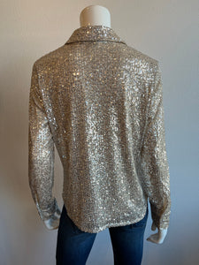 Sanctuary - Radiant Sequin Shirt - Champagne