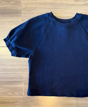 Load image into Gallery viewer, Velvet - Sonnet Half Sleeve Crew - Navy