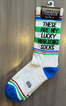Load image into Gallery viewer, Gumball Poodle - Lucky Mahjong Socks - Green/White