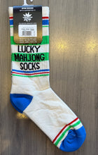 Load image into Gallery viewer, Gumball Poodle - Lucky Mahjong Socks - Green/White