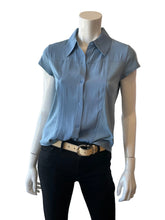 Load image into Gallery viewer, Lola &amp; Sophie - Hybrid Cap Sleeve Shirt - Blueshadow