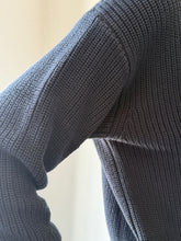 Load image into Gallery viewer, Minnie Rose - Cotton Shaker V-Neck - Navy