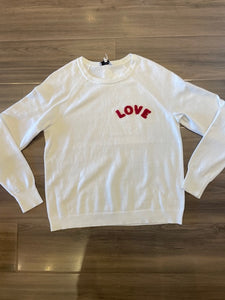 J Society LOVE Sweatshirt Sweater - White