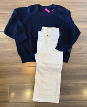 Load image into Gallery viewer, Zaket &amp; Plover - Hearts On My Sleeve Sweater - Marine
