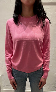 J Society Love Sleeve Crew Sweater - Malibu Pink