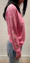 Load image into Gallery viewer, J Society Love Sleeve Crew Sweater - Malibu Pink