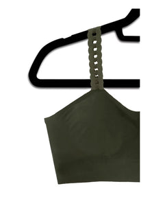 Strap-Its - Olive Loop Straps on Olive Bra