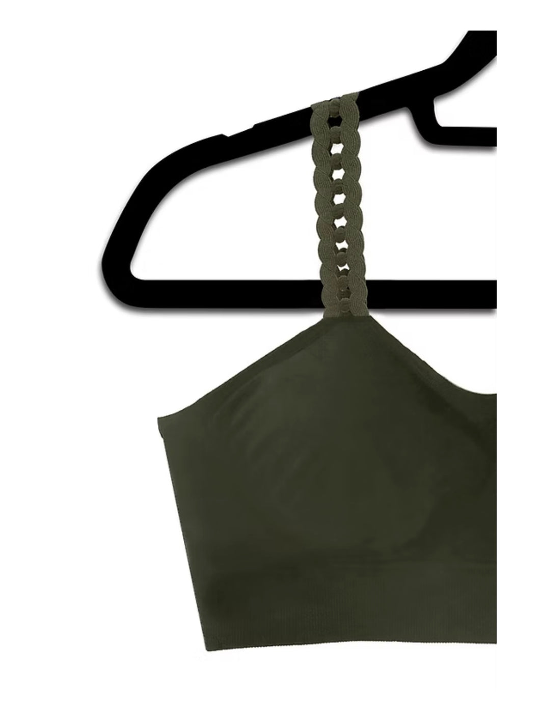 Strap-Its - Olive Loop Straps on Olive Bra