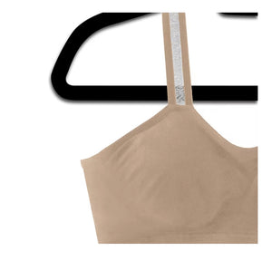 Strap-Its -Sheer Nude Straps on Nude Bra