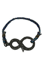 Load image into Gallery viewer, Patricia Arango - Pave Diamond Infinity Bracelet on Handwoven Braid