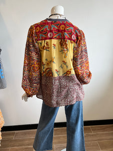 Maison Hotel - Leandra Blouse - Patch Work Mullumbimby