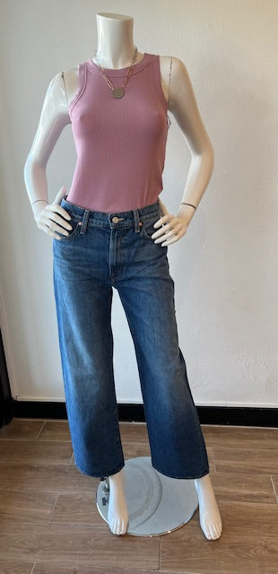 Mother Denim - The Dodger Ankle - Green Thumb