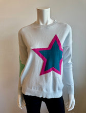 Load image into Gallery viewer, Six Fifty Bold Star Sweater Lex Light Blue Long Sleeve