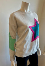 Load image into Gallery viewer, Six Fifty Bold Star Sweater Lex Light Blue Long Sleeve