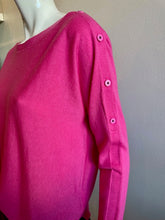 Load image into Gallery viewer, Zaket &amp; Plover - Button Boat Neck Sweater - Bubblegum