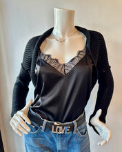 Load image into Gallery viewer, Lola + Sophie - Crochet Shrug - Black