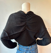 Load image into Gallery viewer, Lola + Sophie - Crochet Shrug - Black